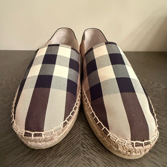 New Men’s Burberry Checkered Espadrilles size men’s US 12 UK 11 - Picture 10 of 13